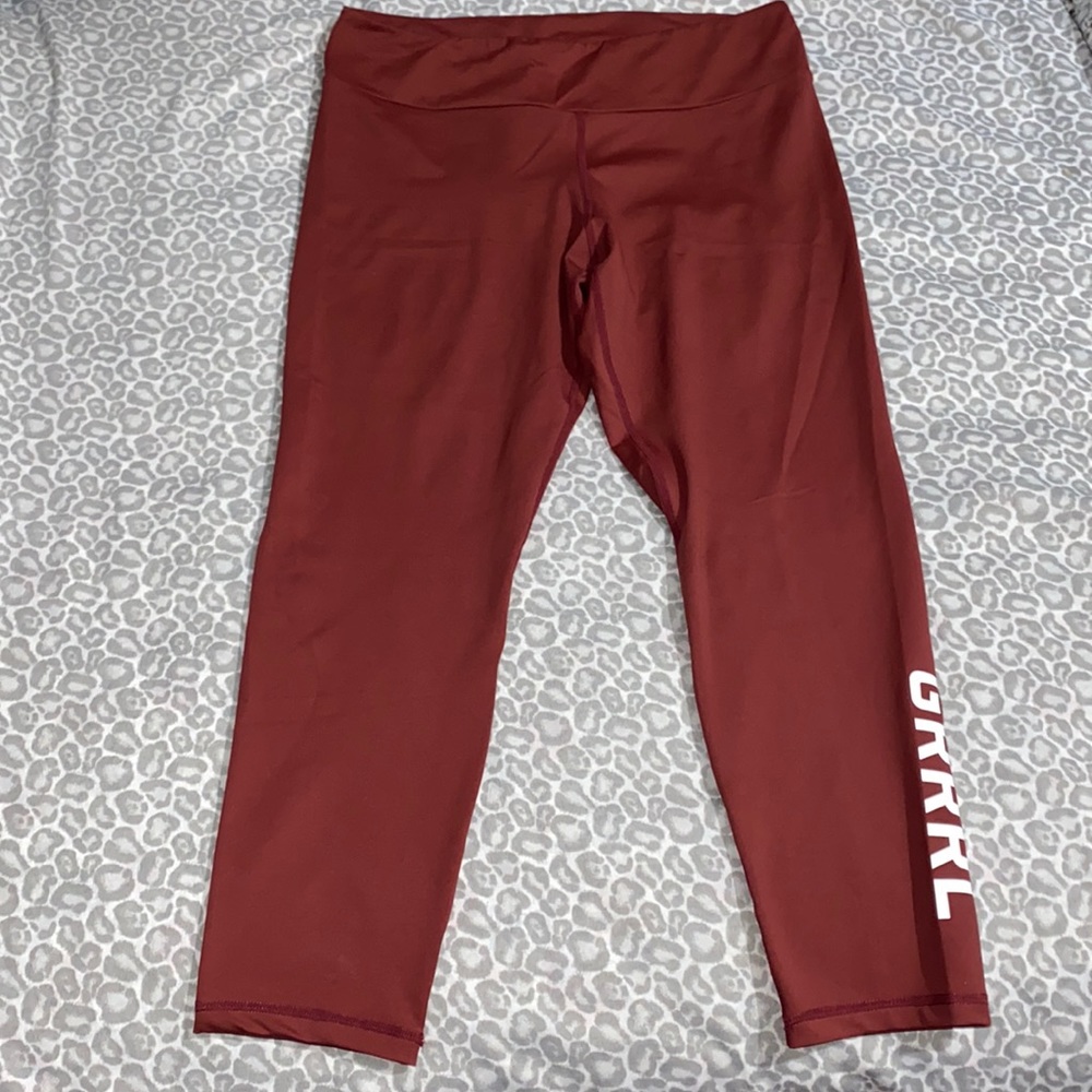 GRRRL Burnt Brick 7/8 Leggings in Ali/Amenah